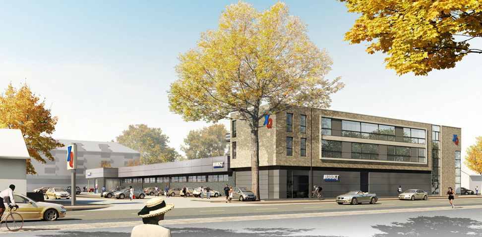 Hamburg Wohn- und Geschäftshaus, Visualisierung Modelldigital Lübeck